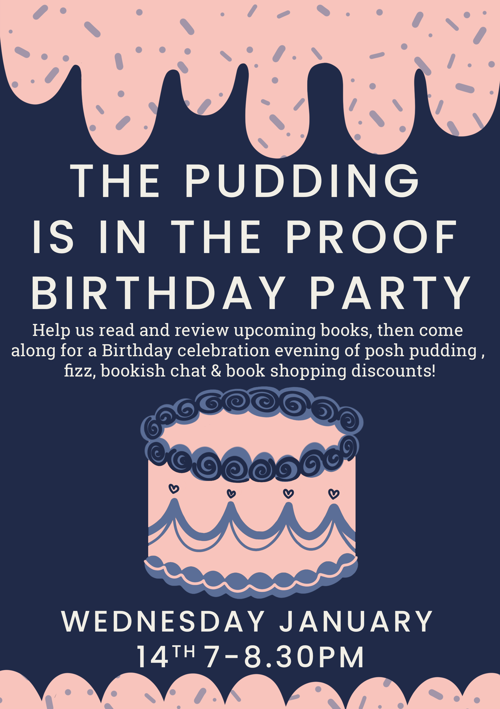 The Pudding is in the Proof Party 14/01/26
