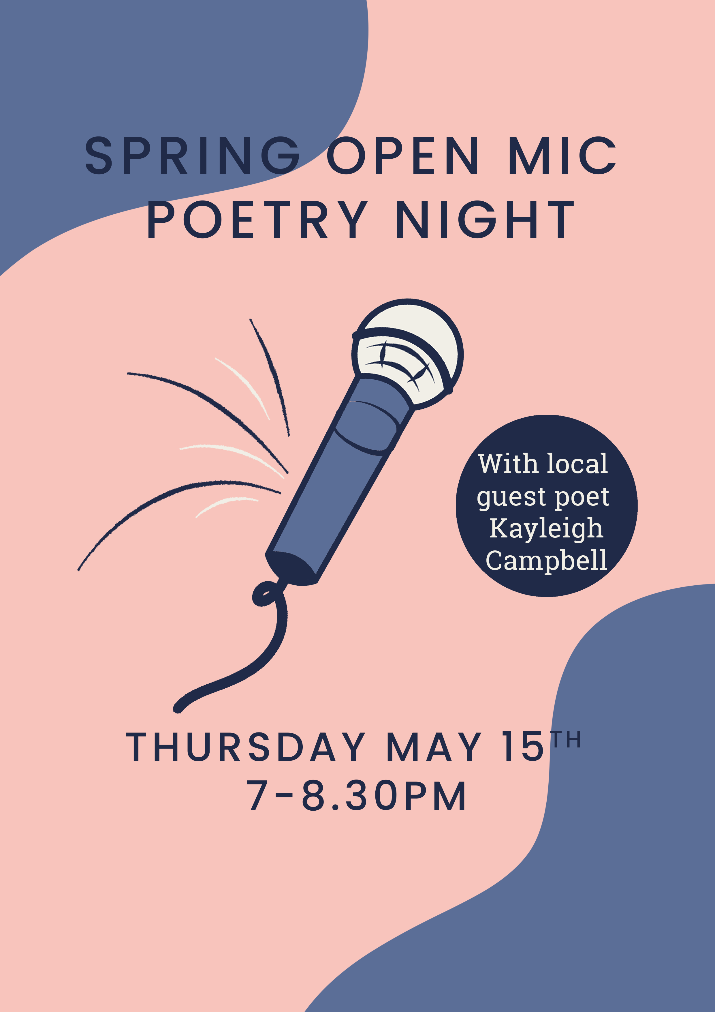 Spring Open Mic Poetry Night 15/05