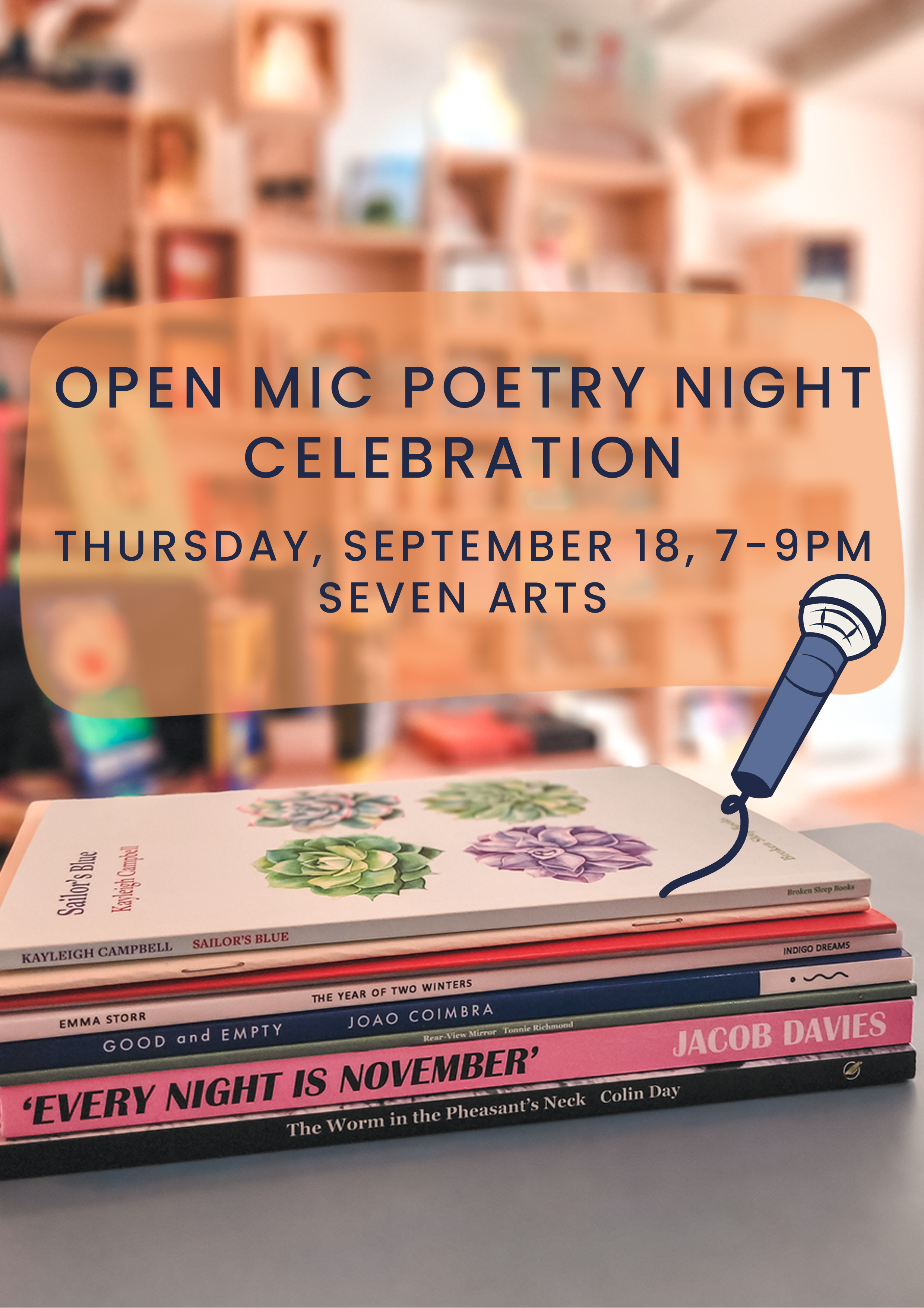 Open Mic Poetry Celebration 18/09